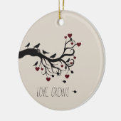 Liefde groeit keramisch ornament (Links)