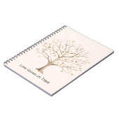 Liefde groeit op bomen harten notitieboek (Linkerzijde)