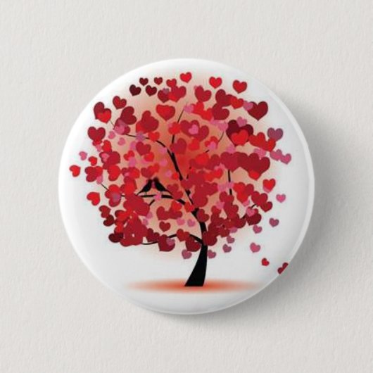 Liefde groeit ronde button 5,7 cm (Voorkant)