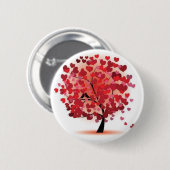 Liefde groeit ronde button 5,7 cm (Voorkant /achterkant)
