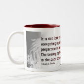 Liefde groeit - Saabat Studio Tweekleurige Koffiemok (Links)