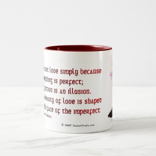 Liefde groeit - Saabat Studio Tweekleurige Koffiemok (Center)