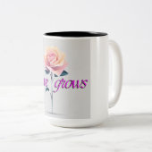 Liefde groeit tweekleurige koffiemok (Voorkant rechts)