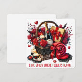 Liefde Groeit - Valentijnkaart Bedankkaart (Voorkant / Achterkant)