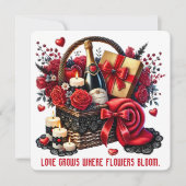 Liefde Groeit - Valentijnkaart Bedankkaart (Voorkant)