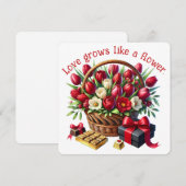 Liefde Groeit - Valentijnkaart Bedankkaart (Voorkant / Achterkant)
