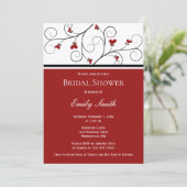 Liefde groeit | Vrijgezellenfeest rode harten Kaart (Staand voorkant)