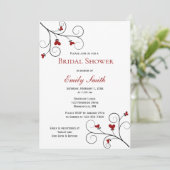 Liefde groeit | Vrijgezellenfeest rode harten Kaart (Staand voorkant)