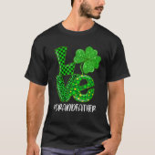 Liefde grootvader St Patrick's Green Pset Leopard T-shirt (Voorkant)