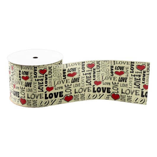 Liefde Grosgrain Lint (Spoel)
