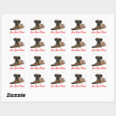 Liefde Grote Dane Puppy Dog Sticker / Seal (Vel)