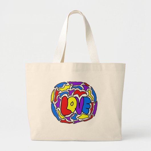 Liefde Grote Tote Bag (Voorkant)