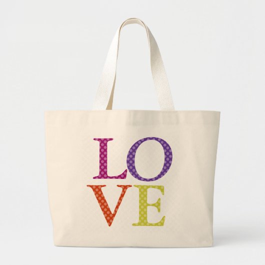 Liefde Grote Tote Bag (Voorkant)