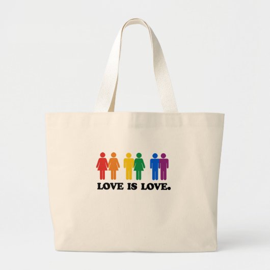 Liefde Grote Tote Bag (Voorkant)