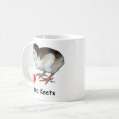 Liefde Guinea kuikens Koffiemok (Voorkant links)
