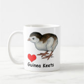 Liefde Guinea kuikens Koffiemok (Links)