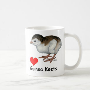 Liefde Guinea kuikens Koffiemok