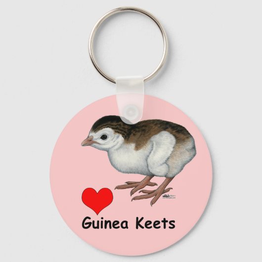 Liefde Guinea kuikens Sleutelhanger (Voorkant)