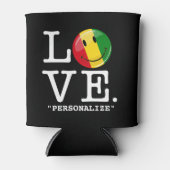 Liefde Guinee glimlachende vlag Blikjeskoeler (Voorkant)