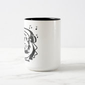 Liefde Guinee Pig Music Cup Tweekleurige Koffiemok (Center)