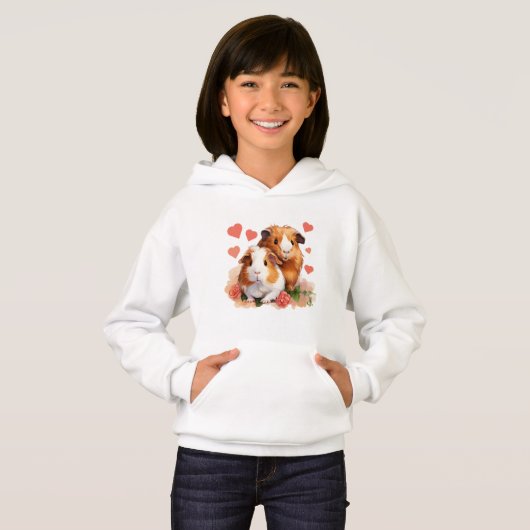 Liefde Guinee Varkens Hoodie (Voorkant volledig)