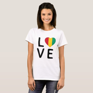 Liefde - Guinese vlag T-shirt