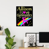  LIEFDE GYMNASTIEK GEPERSONALISEERD POSTER (Thuiskantoor)
