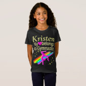  LIEFDE GYMNASTIEK GEPERSONALISEERDE T-SHIRT (Voorkant volledig)