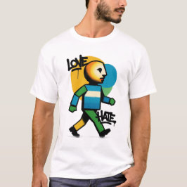 Liefde Haat Grafisch T-shirt