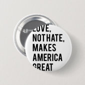 Liefde haat maakt Amerika geweldig Ronde Button 5,7 Cm (Voorkant /achterkant)