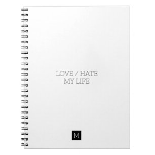 Liefde/haat mijn leven notitieboek