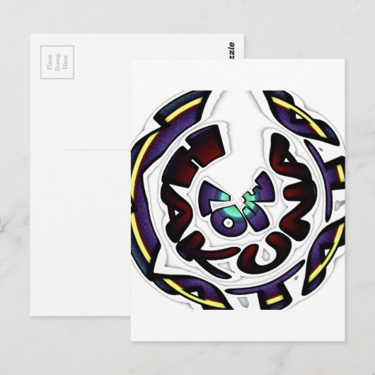 Liefde Hakuna Matata Art Print Briefkaart (Voorkant / Achterkant)