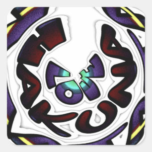 Liefde Hakuna Matata Art Print Vierkante Sticker