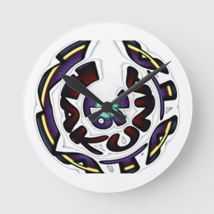 Liefde Hakuna Matata Kunstprint Ronde Klok