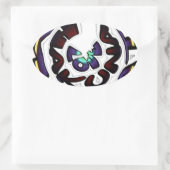 Liefde Hakuna Matata mooie cadeautjes Ovale Sticker (Tas)