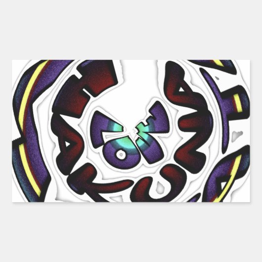 Liefde Hakuna Matata mooie cadeautjes Rechthoekige Sticker (Voorkant)