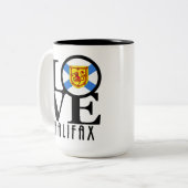 LIEFDE Halifax 15oz Tweekleurige Koffiemok (Voorkant links)