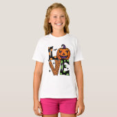 Liefde halloween pompoen t-shirt trucker hat (Voorkant volledig)