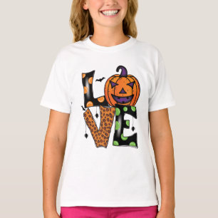 Liefde halloween pompoen t-shirt trucker hat
