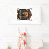 Liefde Halloween Skelet Vogelverschrikker Vollemaa Spandoek (Insitu)