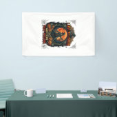 Liefde Halloween Skelet Vogelverschrikker Vollemaa Spandoek (Beurs)
