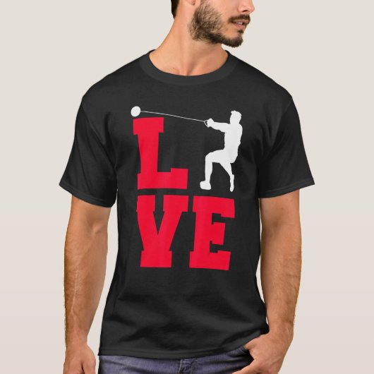 Liefde hamer werpen t-shirt (Voorkant)
