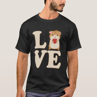 Liefde Hamster Citaten Hammy Knaagdier Huisdier Di T-shirt