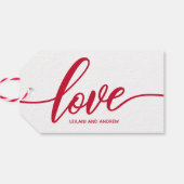Liefde Hand Lettered Cadeaulabel (Achterkant Horizontaal)