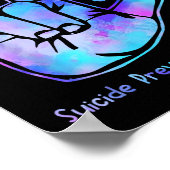 Liefde hand Sign Suicide Prevention Awareness Week Poster (Hoek)