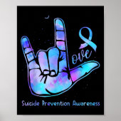 Liefde hand Sign Suicide Prevention Awareness Week Poster (Voorkant)