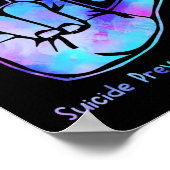 Liefde hand Sign Suicide Prevention Awareness Week Poster (Hoek)
