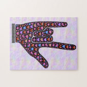 Liefde Hand Teken puzzel Legpuzzel (Horizontaal)