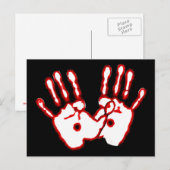 Liefde handen - John 20:27 Briefkaart (Voorkant / Achterkant)