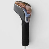 Liefde Handgeschreven Foto Sjabloon Cadeau Familie Golfheadcover (Schuin)